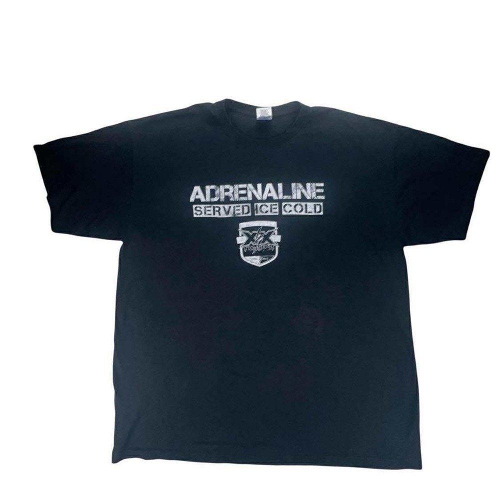 Adrenaline Served‎ Ice Cold XX Thunder T-Shirt Black Gildan XL